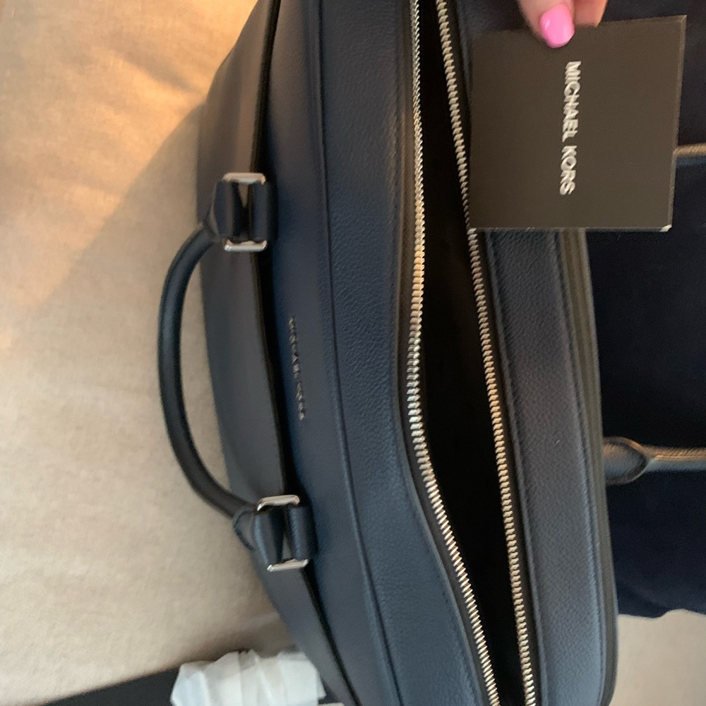 Michael Kors Navy Blue Briefcase - Picture 8 of 10